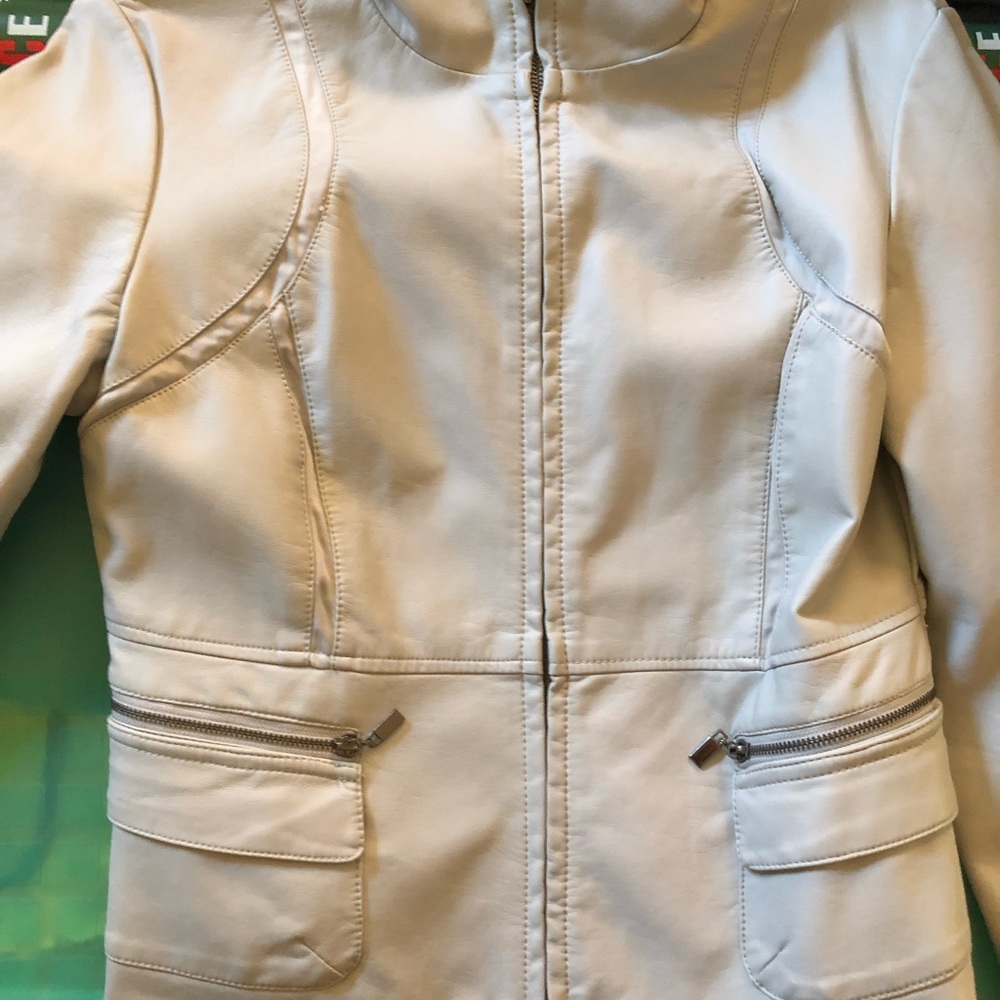 Gray Leather Jacket - image 2